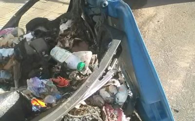 Se incendió contenedor