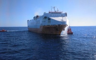 Grimaldi Ro/Ro Catches Fire off Mallorca