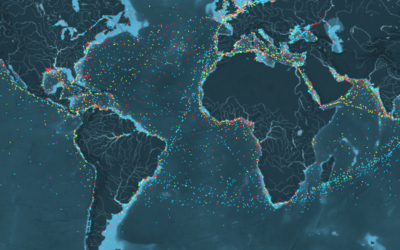 This is an incredible visualization of the world’s shipping routes