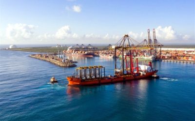 DP World Caucedo de República Dominicana recibe cuarta grúa STS de ZPMC