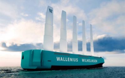 Wallenius Wilhelmsen presentó el que será el primer buque Ro-Ro que opere con energía eólica