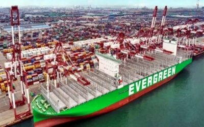 El "Ever Ace" de 23.992 TEUs construido por Samsung, pasa a ser el mayor …