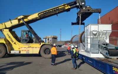 Ian Taylor traslada por vía terrestre equipo de secado de 27 toneladas desde DP World San …
