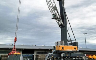 El puerto de Mukran de Alemania adquiere grúa portuaria móvil de Liebherr LHM 550