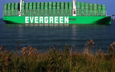 Evergreen incorpora al portacontenedores “EVER AIM” Megamax-24 de 23.992 TEUs construido por SHI