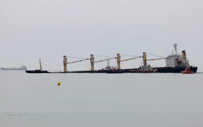 Bulk Carrier Significantly Damaged in Collision with LNG Carrier Off Gibraltar